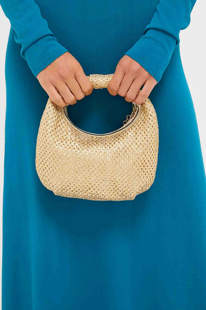 Gold Eden Woven Hobo