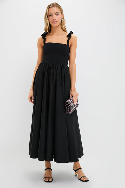 Black Mixed Media Adela Gown
