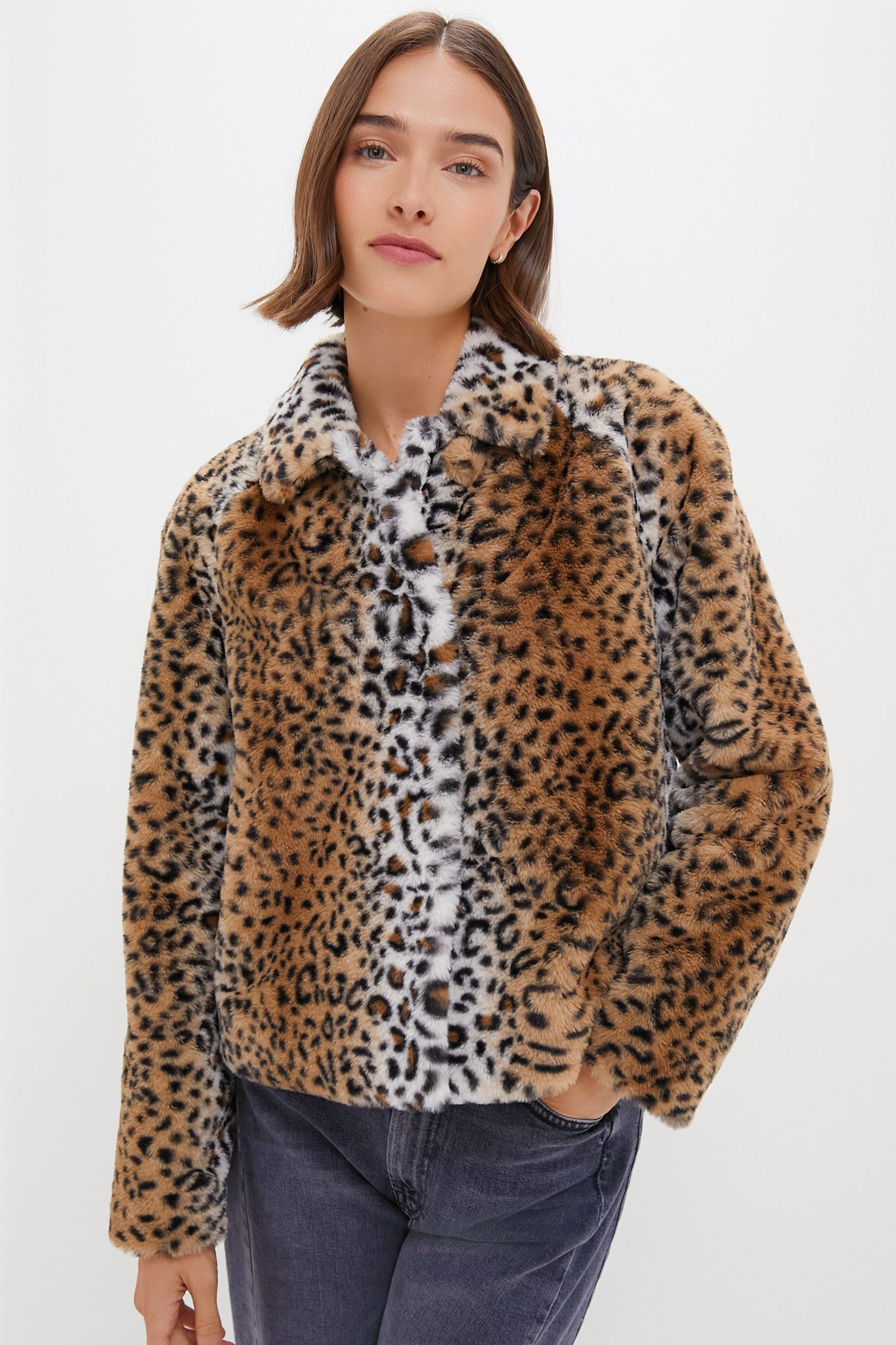 Leopard Fur Adriana Coat