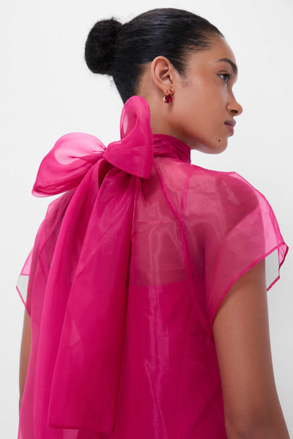 Pomegranate Beaux Tiered Mini Dress