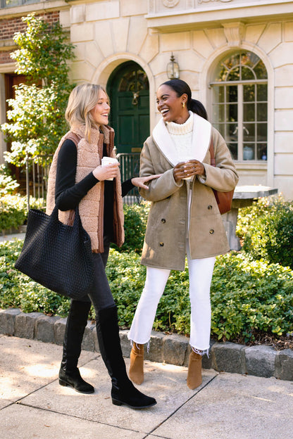 French Gray Suede Thayer Coat