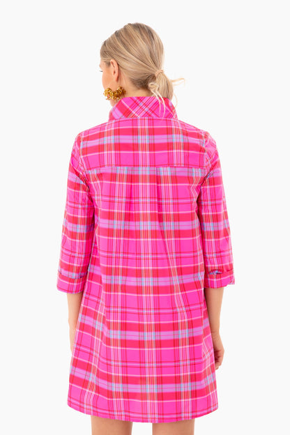 Taffeta Party Plaid Dress