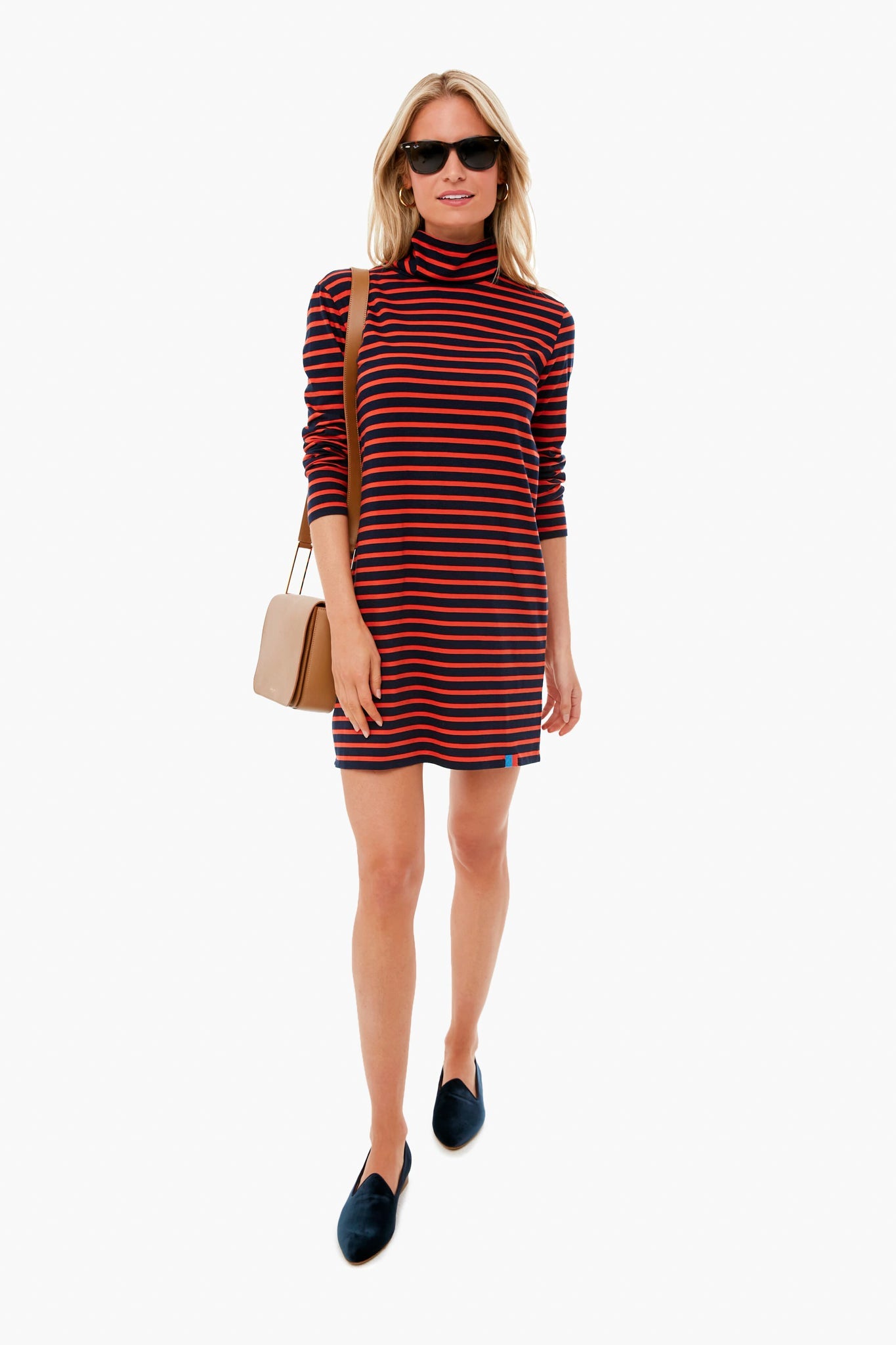 The Poppy Striped Turtleneck Dress