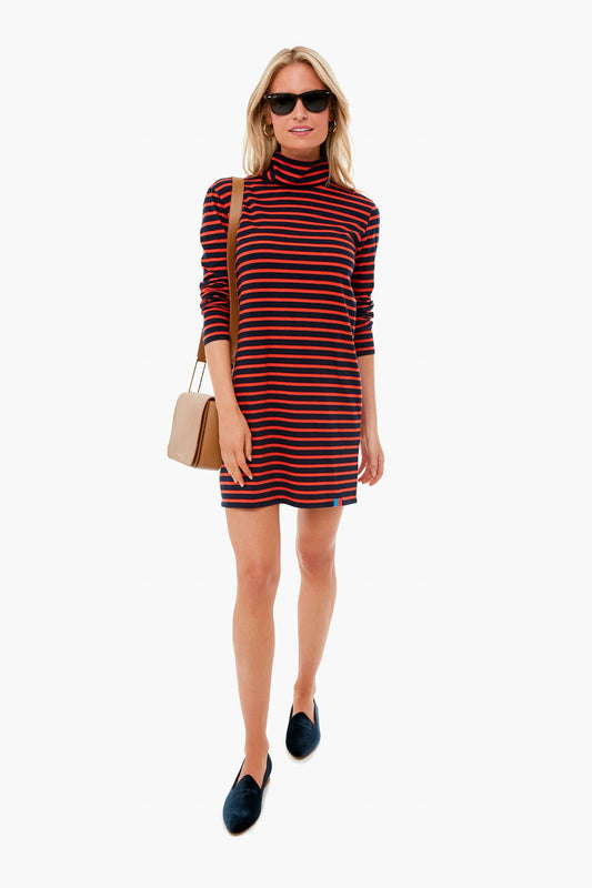 The Poppy Striped Turtleneck Dress