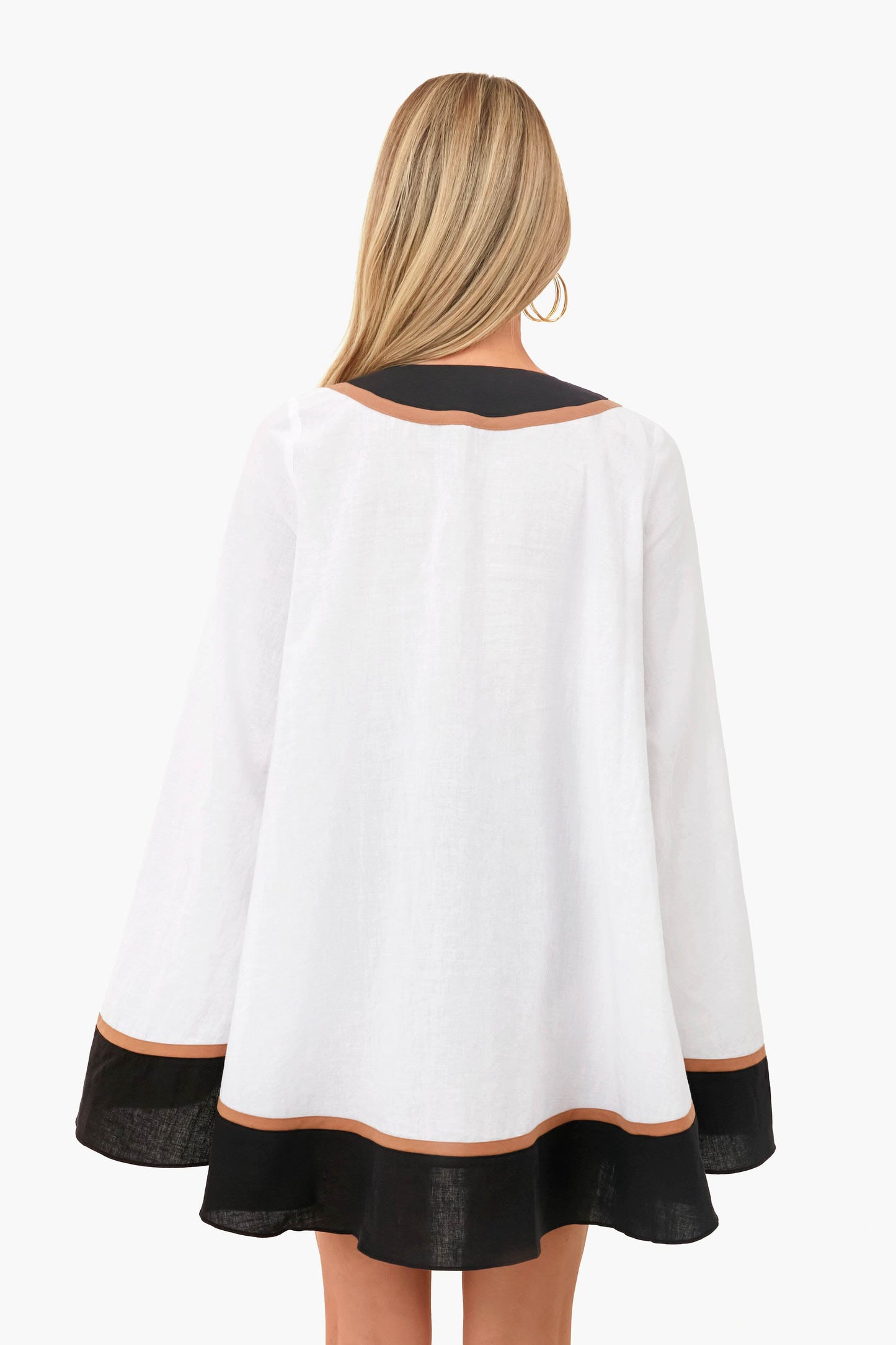 Colorblock Linen Cassia Coverup