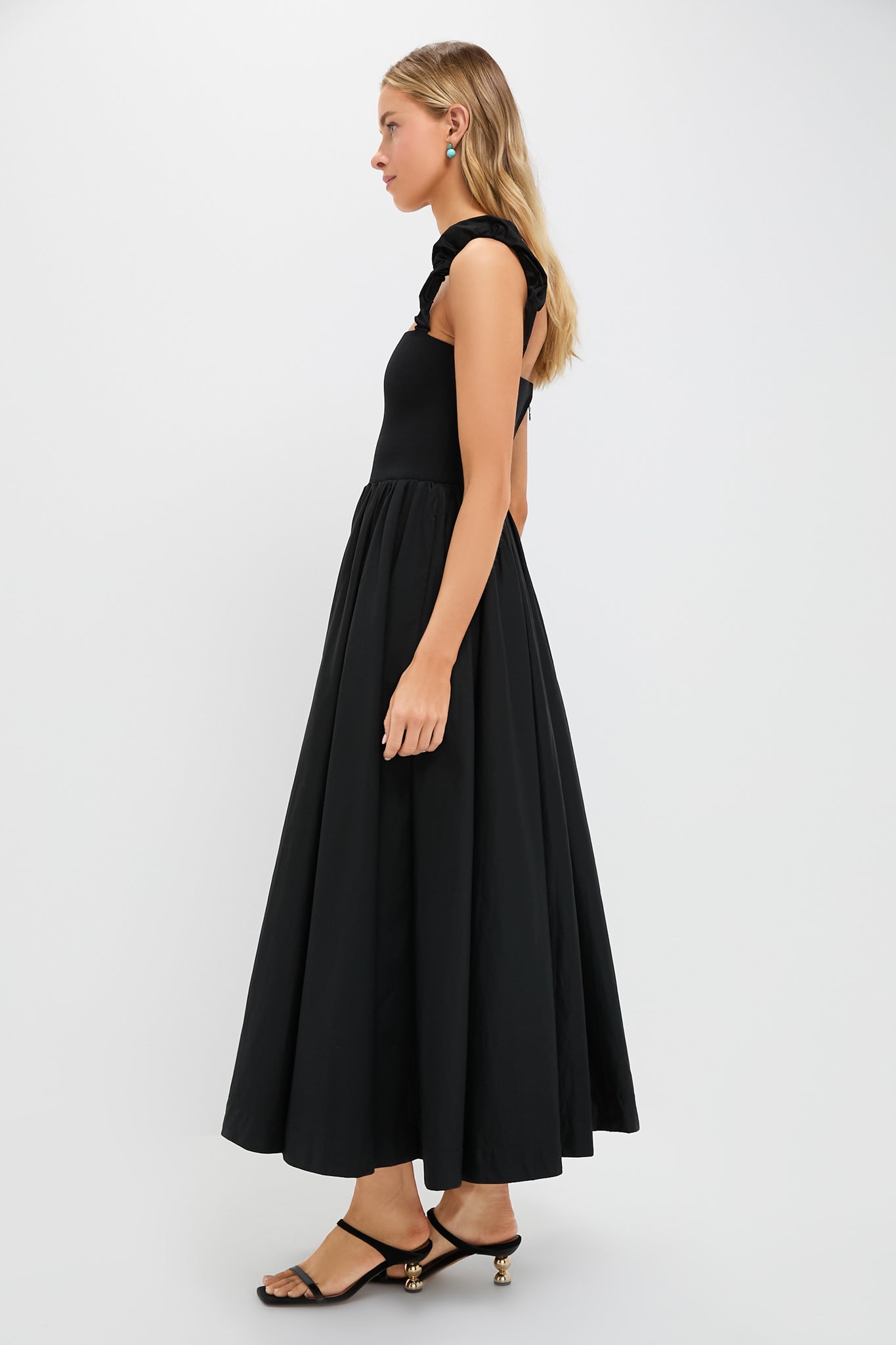 Black Mixed Media Adela Gown