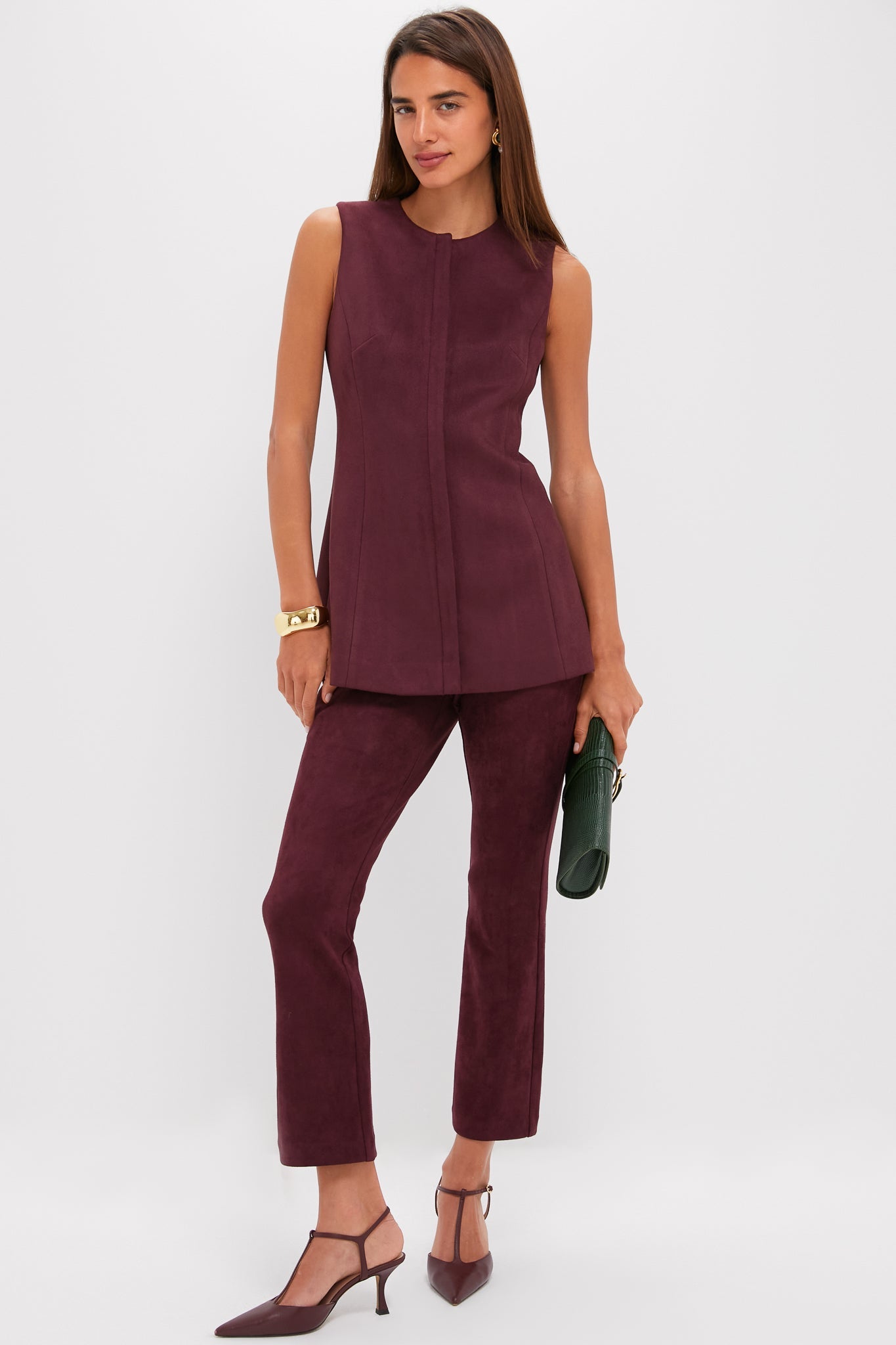 Winetasting Vegan Suede Ashford Pants