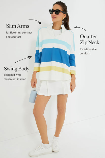 Lisbon Stripe Martina Quarter Zip