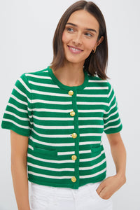 Green & White Striped