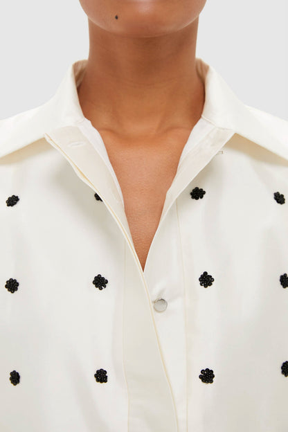 Ivory Polka Dot Daphne Shirt