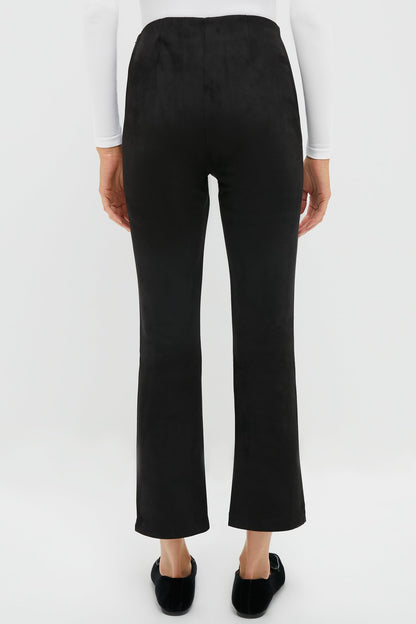 Black Vegan Suede Ashford Pants