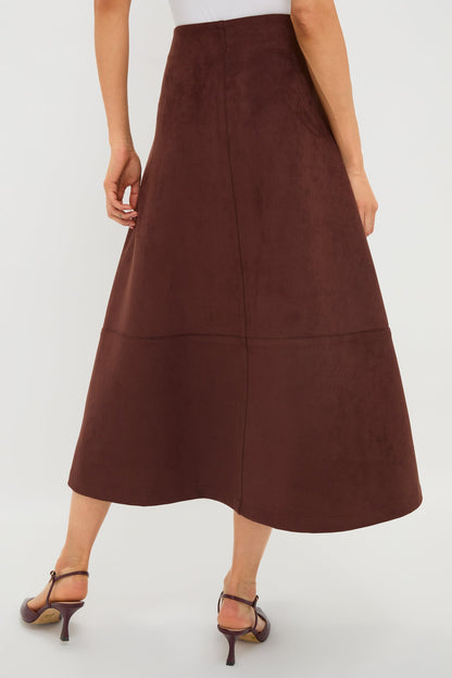 Ganache Vegan Suede Veronica Skirt
