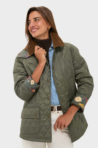 Dusty Khaki Barbour x Tuckernuck Lainey Quilt