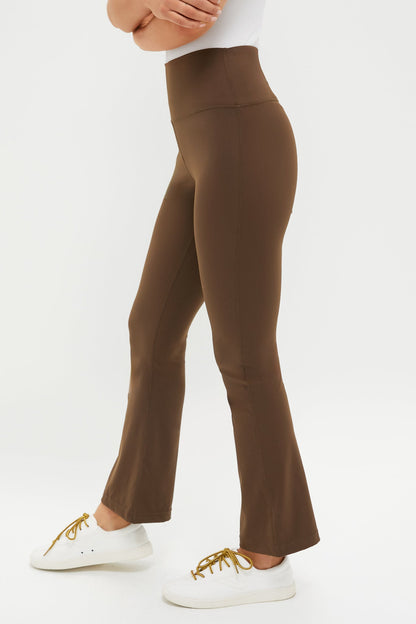 Chocolate Brown High Rise Compression Spandex Millie Yoga Pant