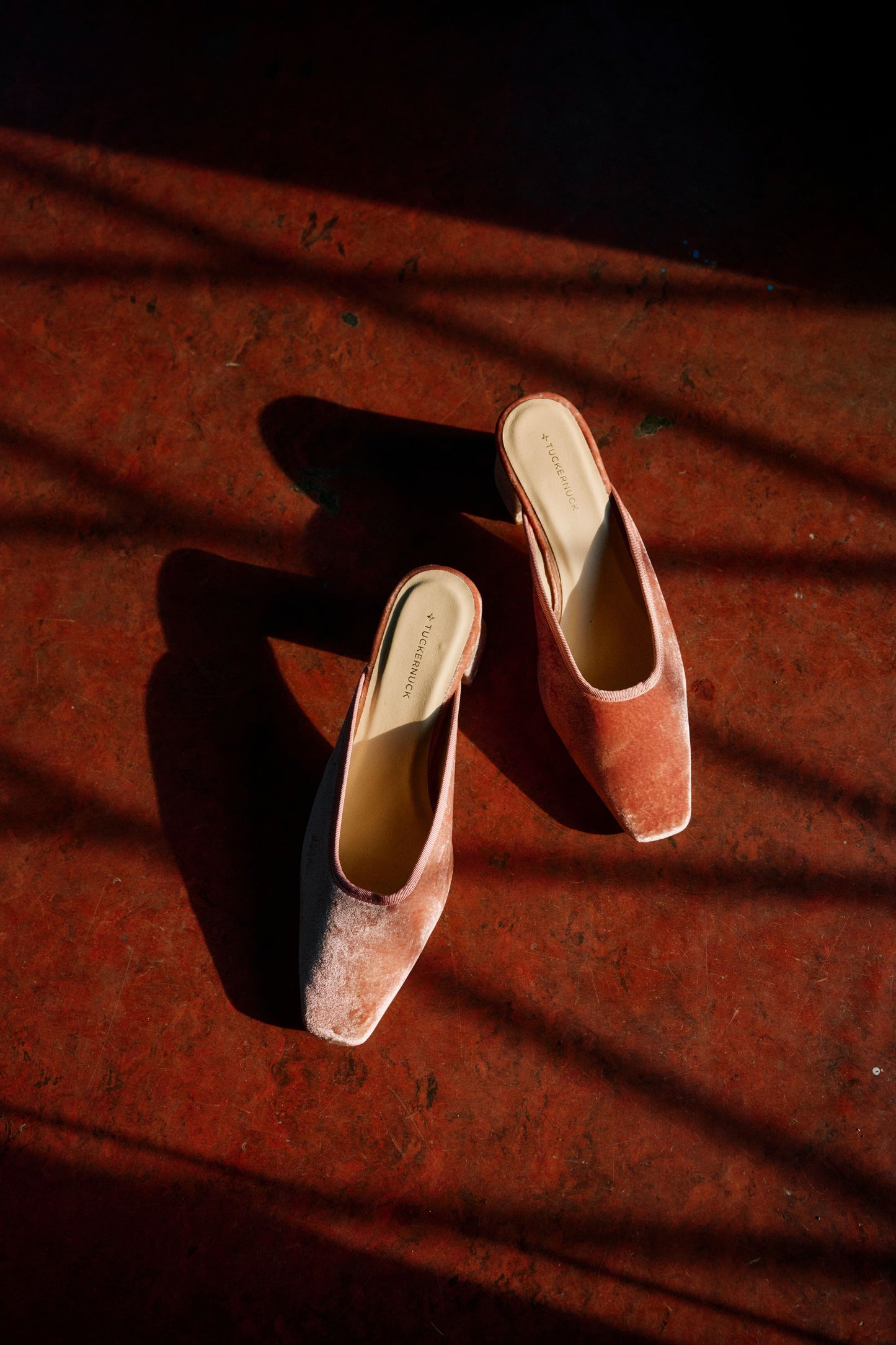 Blush Velvet Tilda Mules
