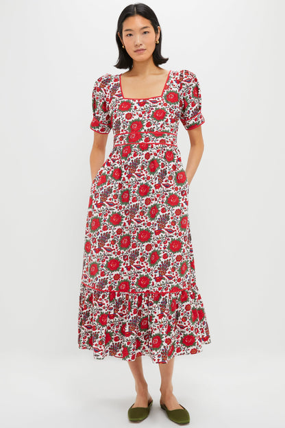 Peony Bird Evelyn Dress
