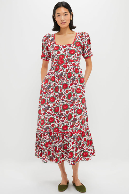 Peony Bird Evelyn Dress