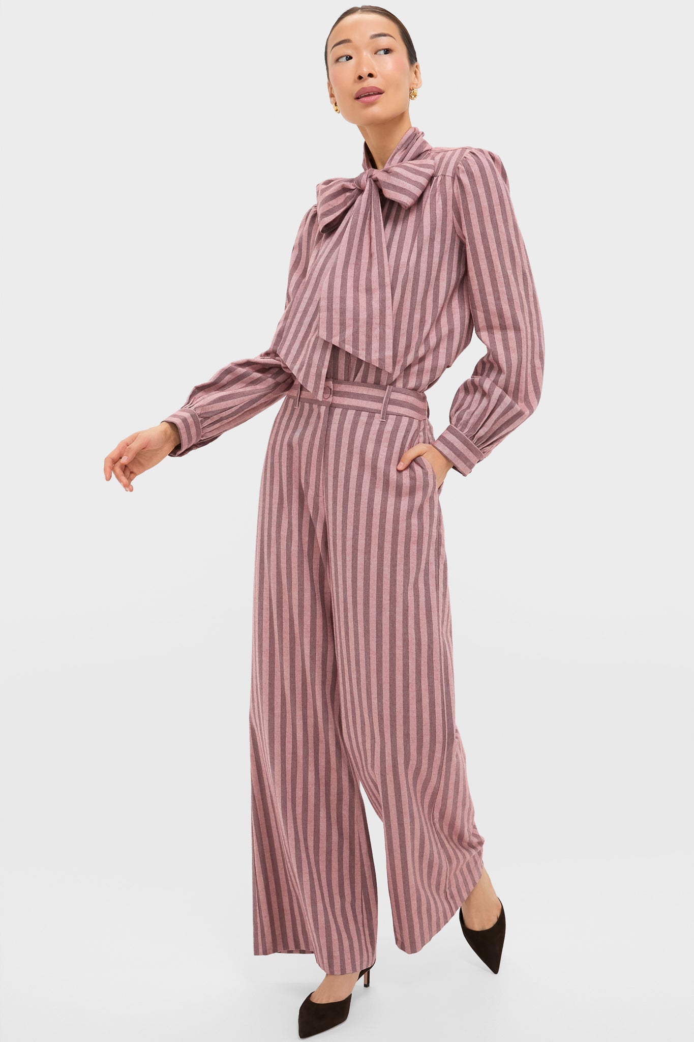 Mauve Stripe Wyatt Pants