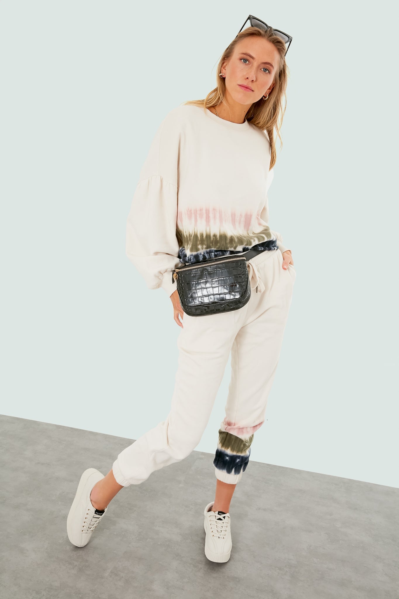 Leather Platform Nylite Sneakers