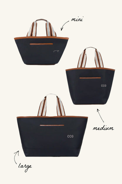 Black Nylon Tote Bag