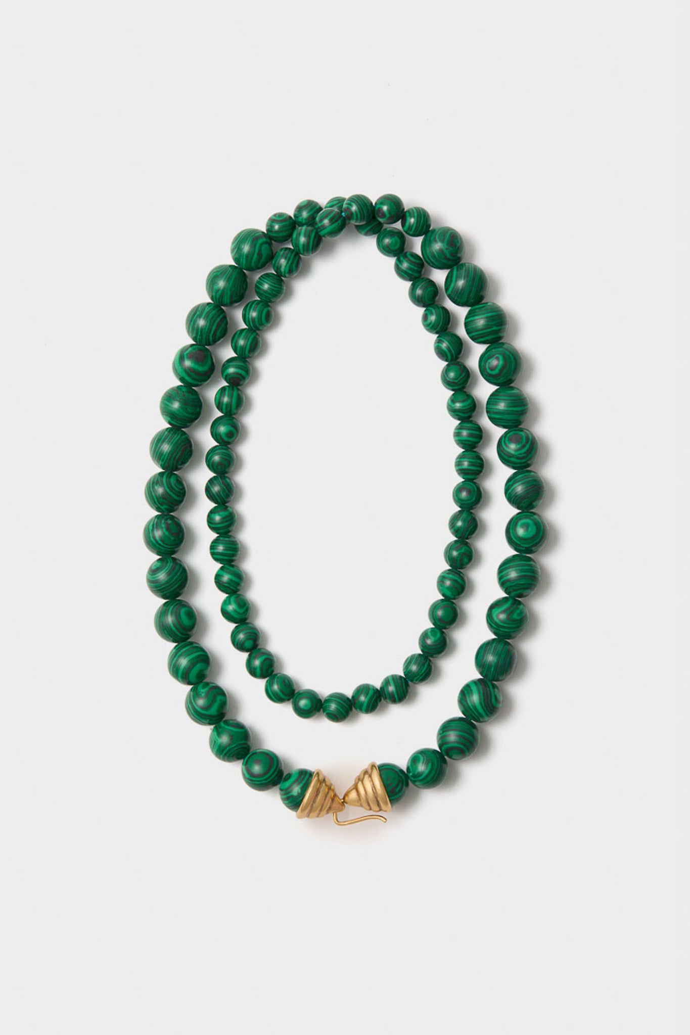 Malachite Double Strand Celine Necklace