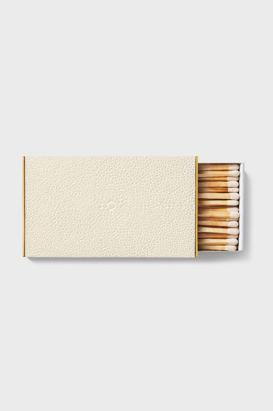 Cream Shagreen Matchbox Sleeve