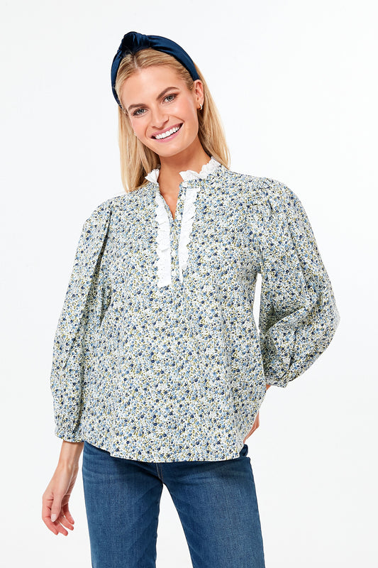Ruffle Collar Conley Blouse
