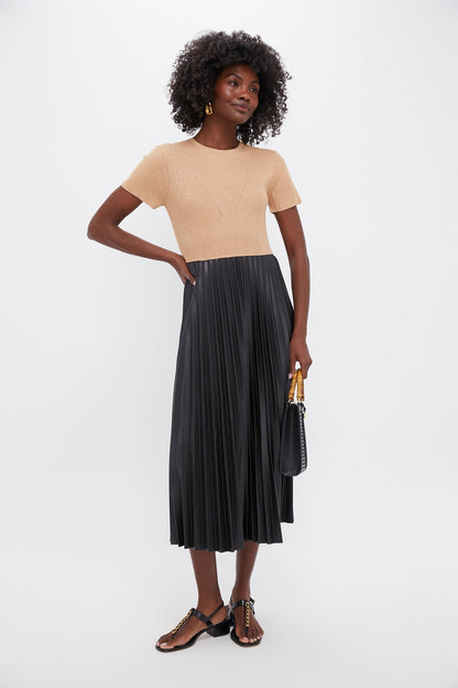 Black Mixed Media Tiffany Dress