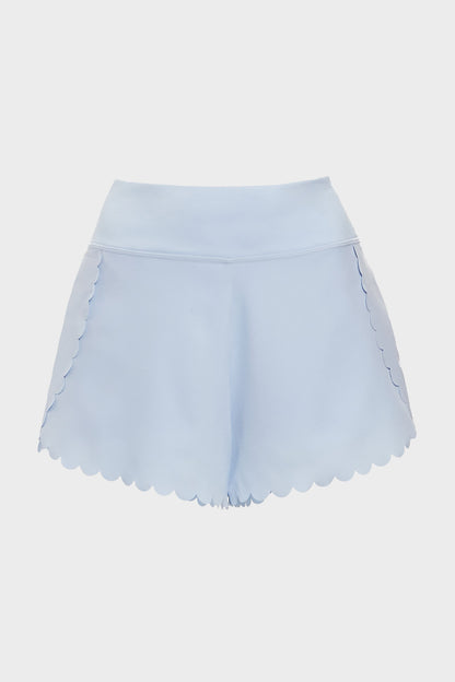 Light Blue Scallop Marisa Tennis Shorts