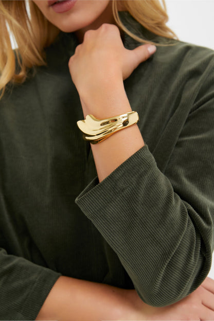 High Polish Gold Lydia Cuff