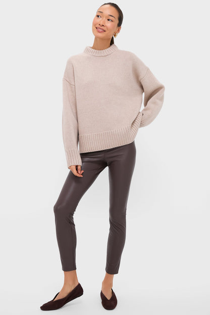 Brown Leather Leggings