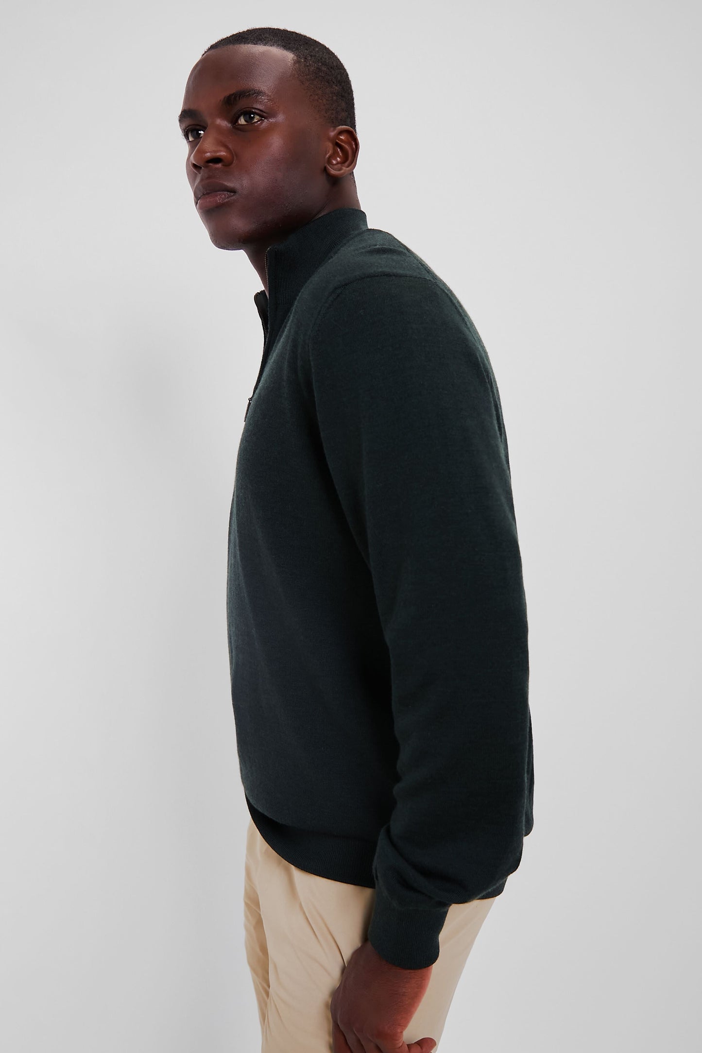 Olive Gamlin Half Zip Sweater