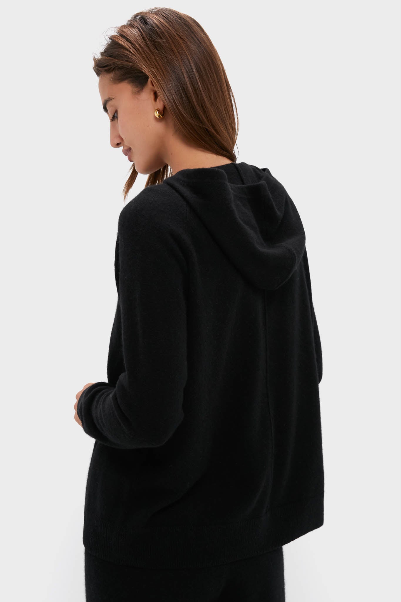 Black Cashmere Jane Hoodie