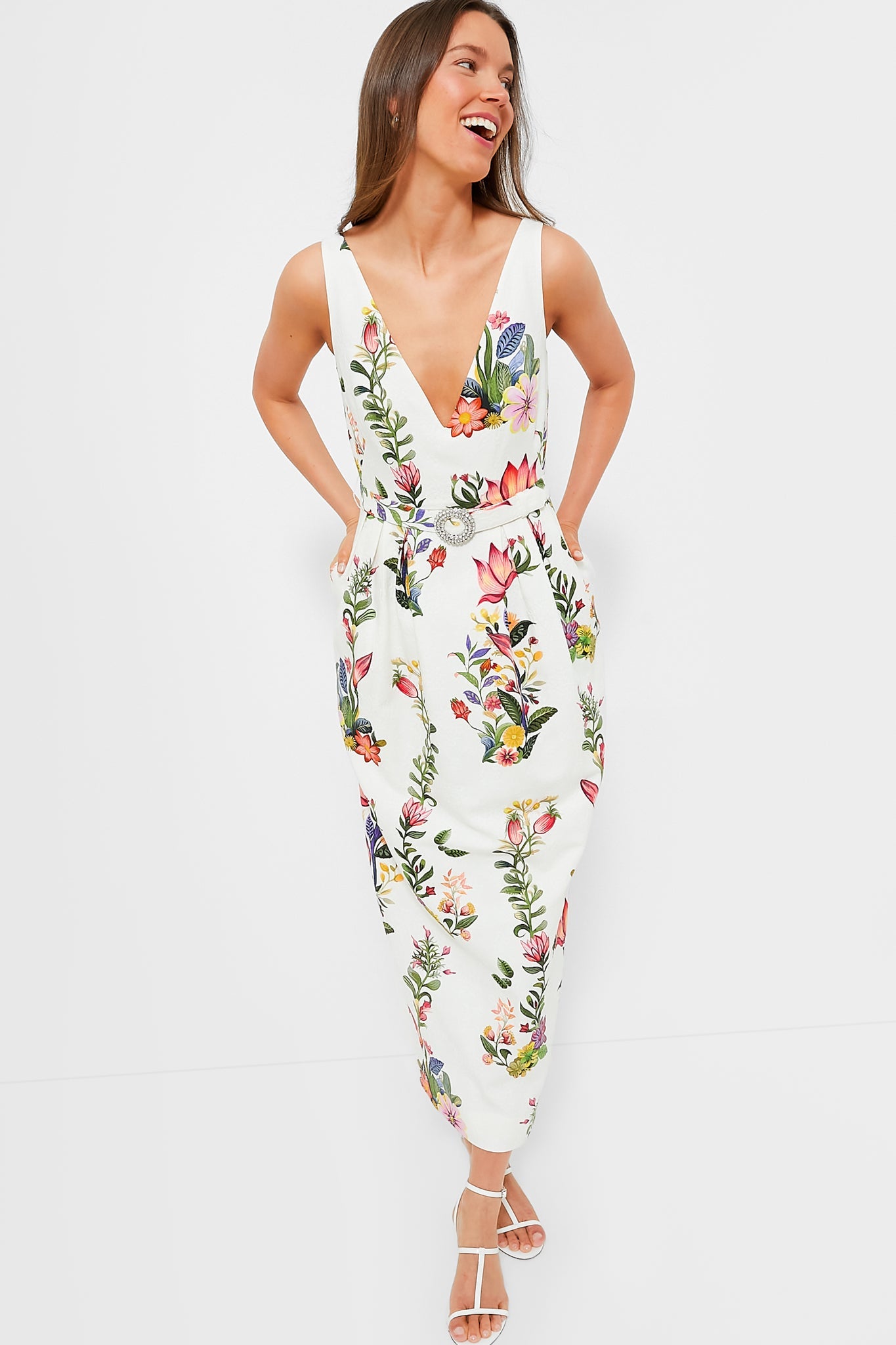 Sierra Jungle White Jules Dress