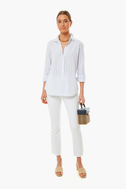 Pier Stripe Malibu Linen Shirt