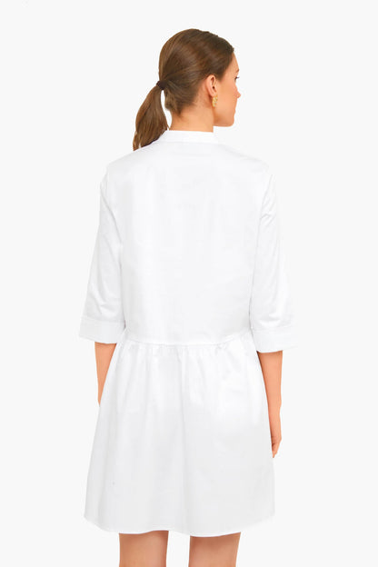 White Royal Shirt Dress