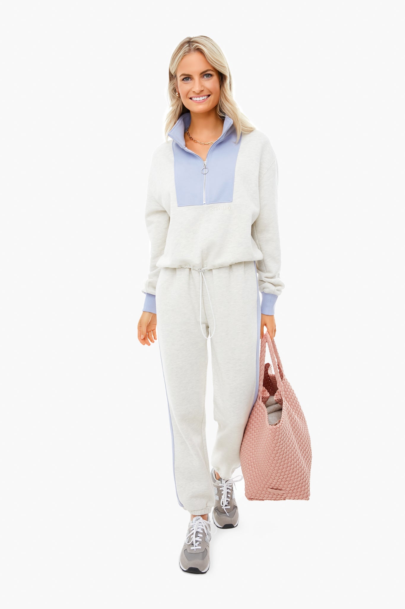 Heather Grey and Cosmic Sky Cambrie Jogger