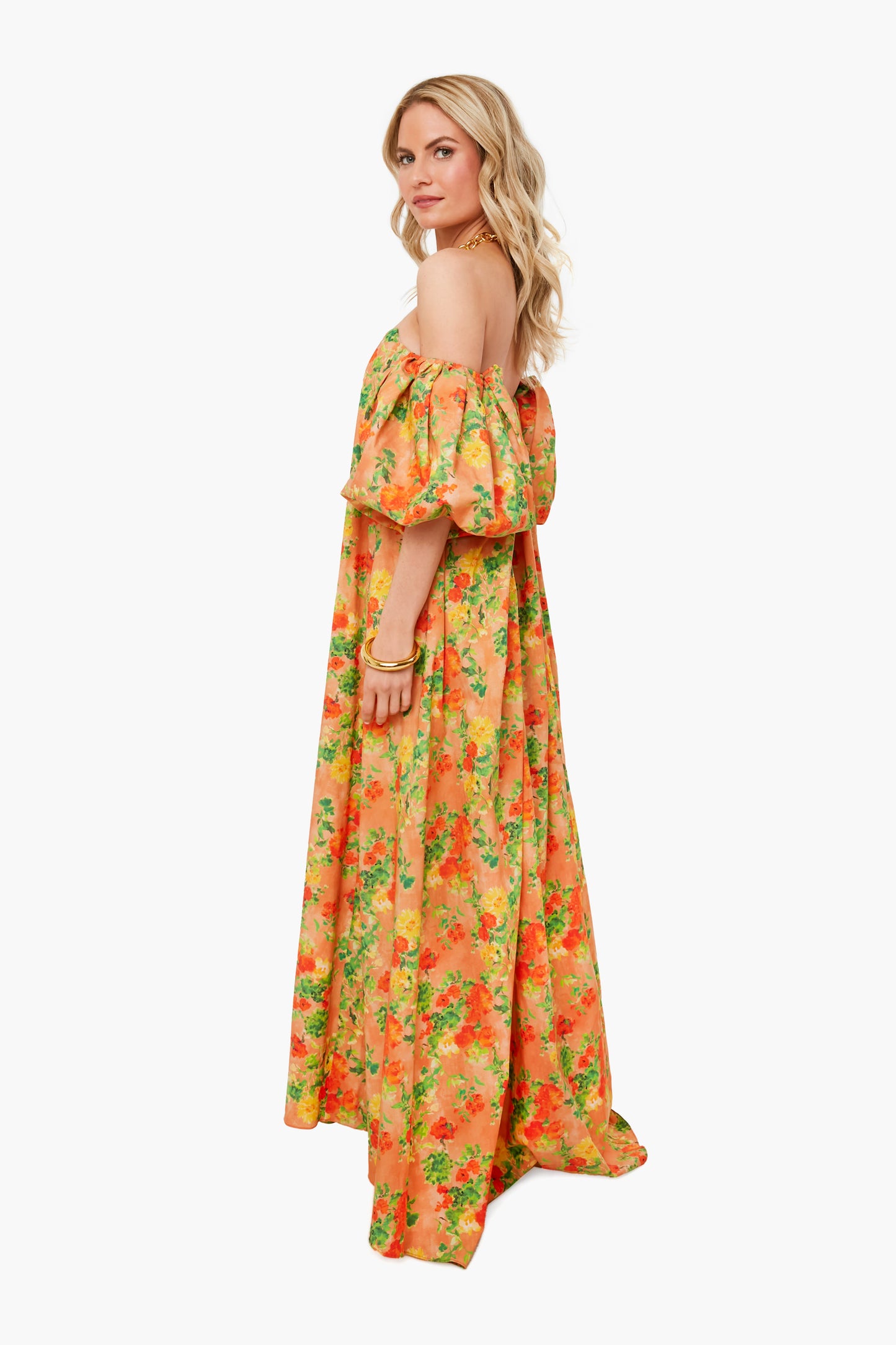 Natural Summer Palmer Maxi Dress