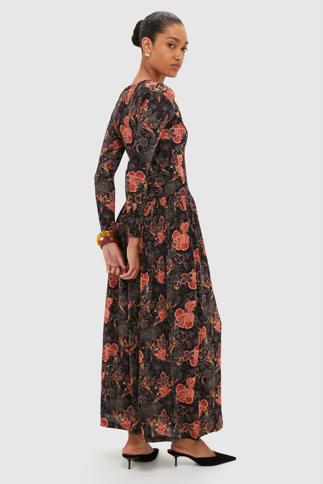 Night Lily Amal Jersey U-Neck Dress