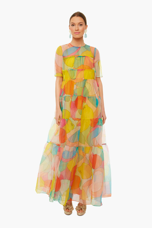 Citrus Kaleidoscope Hyacinth Dress