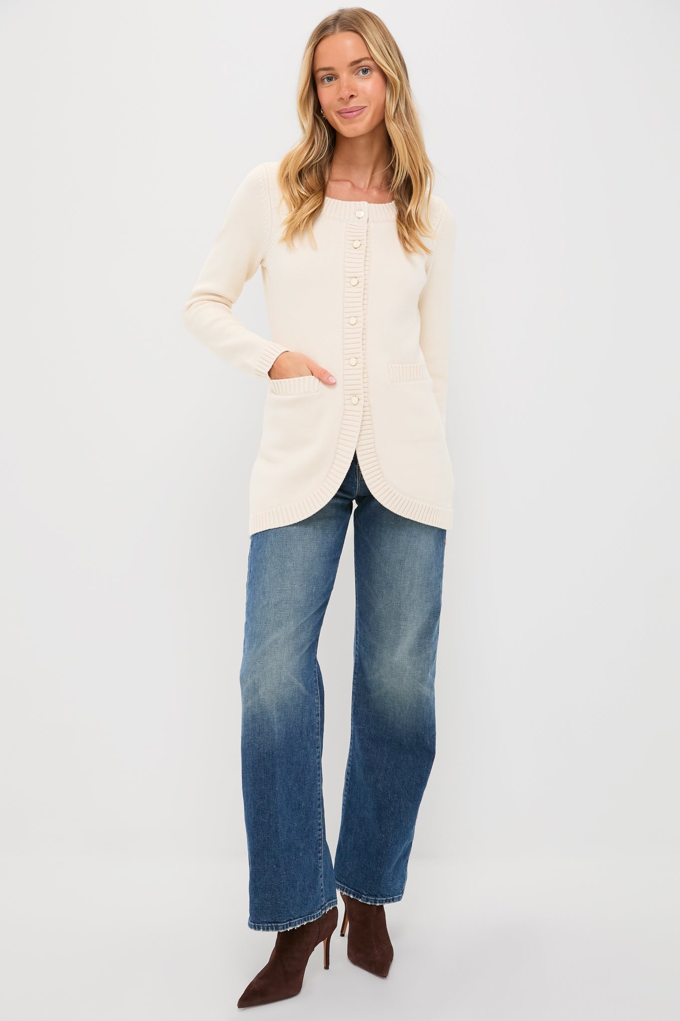 Cream Sabrina Cardigan