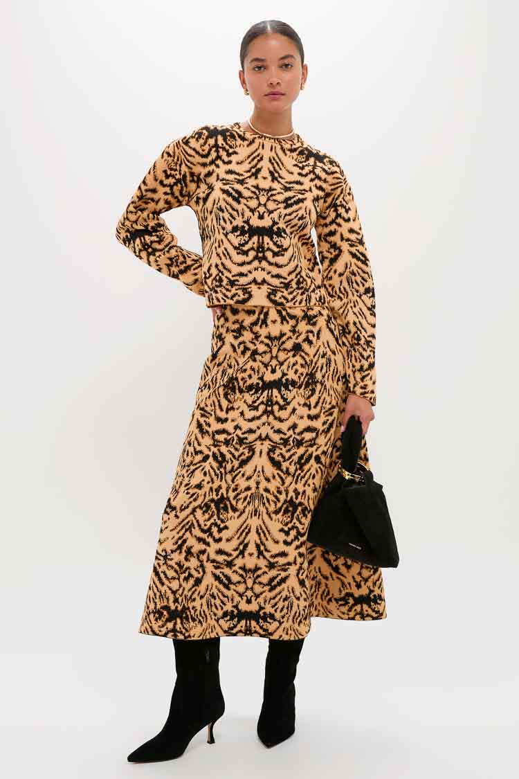 Bengal Lani Jacquard Knit Skirt