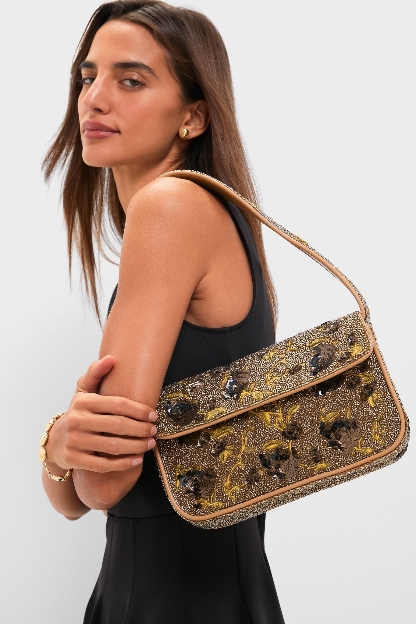 Vintage Floral Tommy Beaded Bag