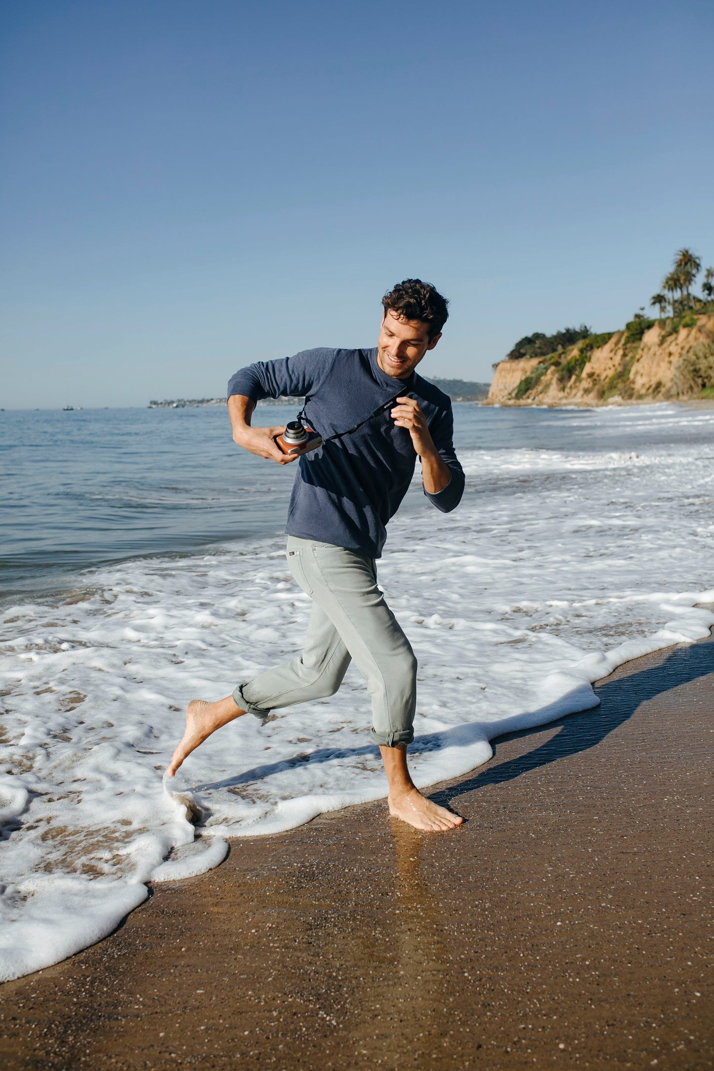 Navy Heather Plus Light Grey Cloud Reversible Crew