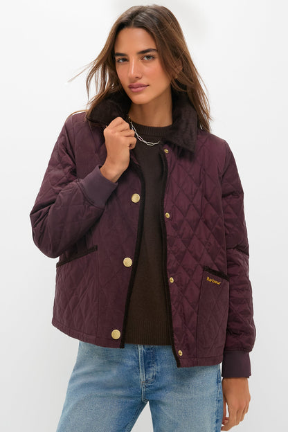 Black Cherry Marla Quilted Jacket
