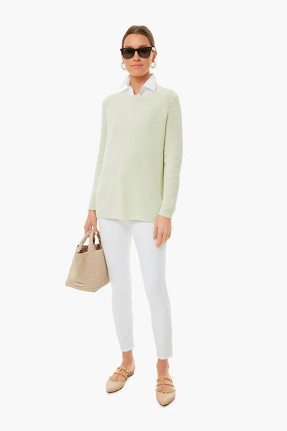White Sage Emma Shaker Sweater