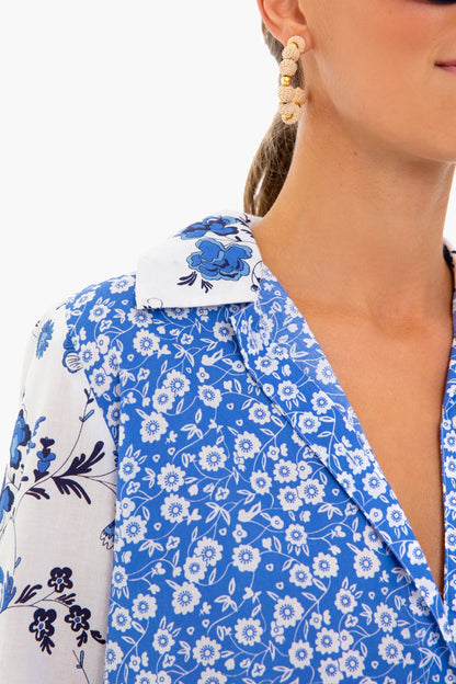 Provence Blue Brooklyn Long Dress