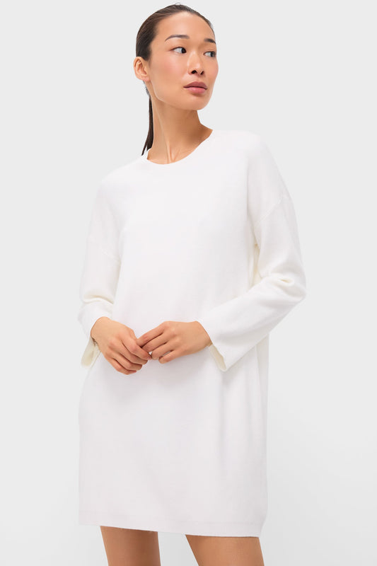 Winter White Vivianne Crewneck Dress