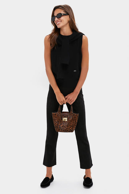 Black Cashmere Sleeveless Shell