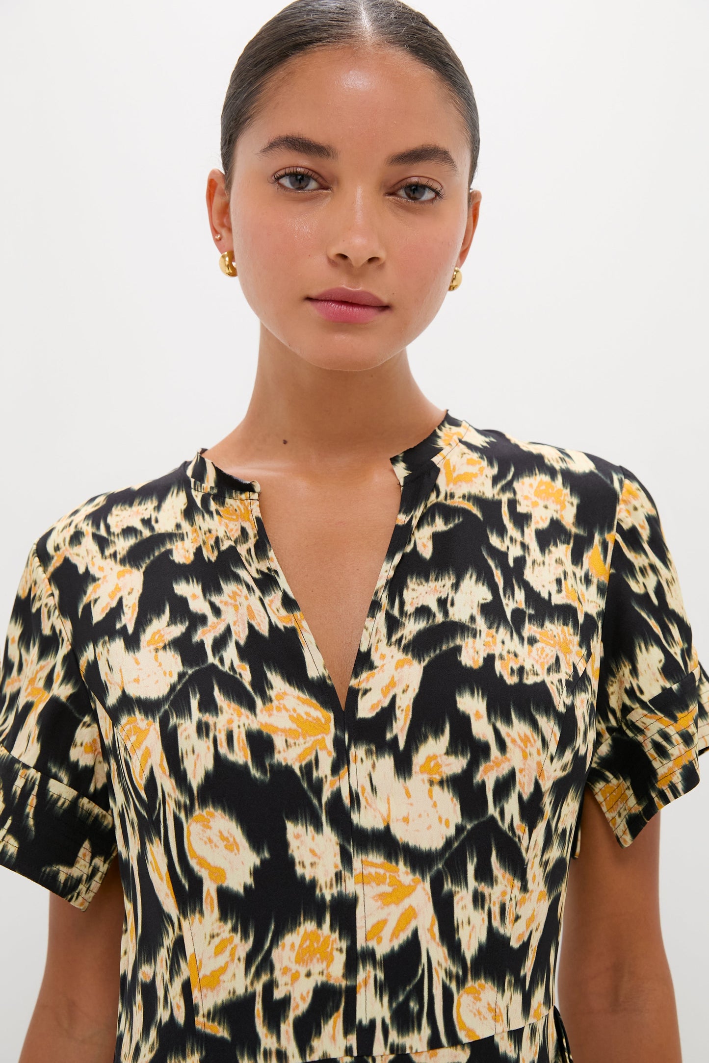 Tourmaline Nadya Short Sleeve Midi Dress